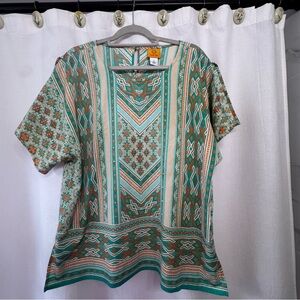 Ruby Rd. Geometric Bling Tunic Top